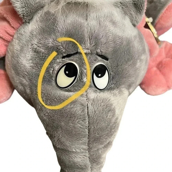 Dan Dee Collectors Choice Vintage Stuffed Gray Elephant Plush Animal Toy - Picture 11 of 11